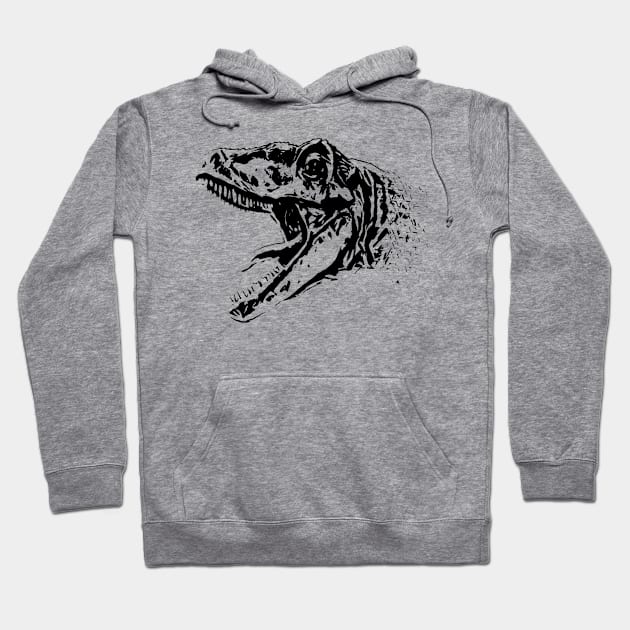 Allosaurus Hoodie by Nimmersatt